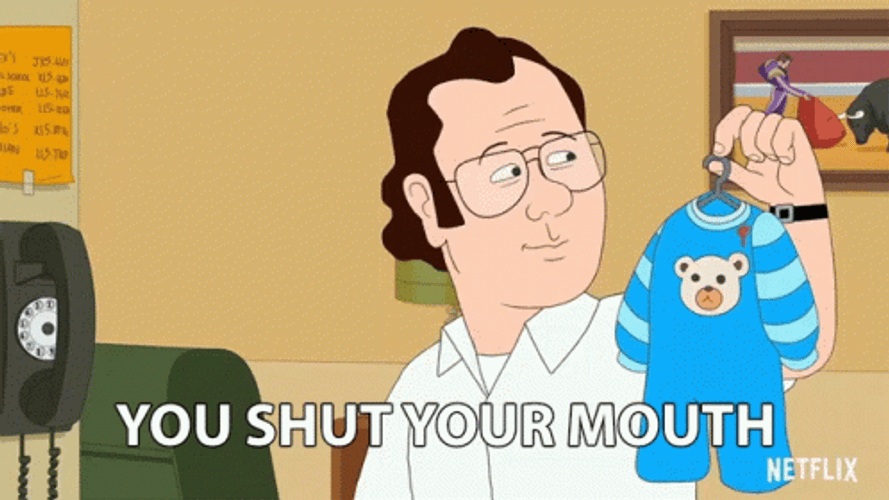 Frank Murphy You Shut Your Mouth GIF