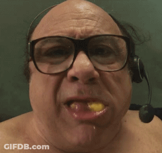 Frank Reynolds Over Eating GIF