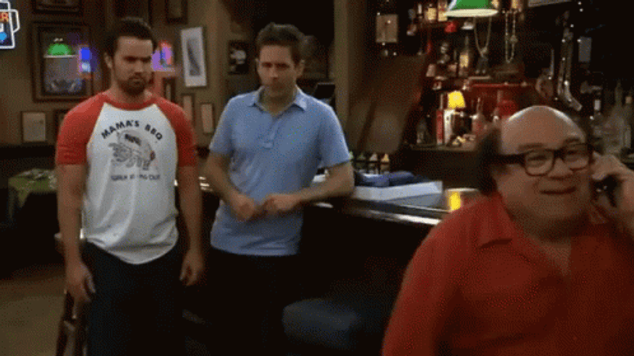 Frank Reynolds Talikng On The Phone GIF