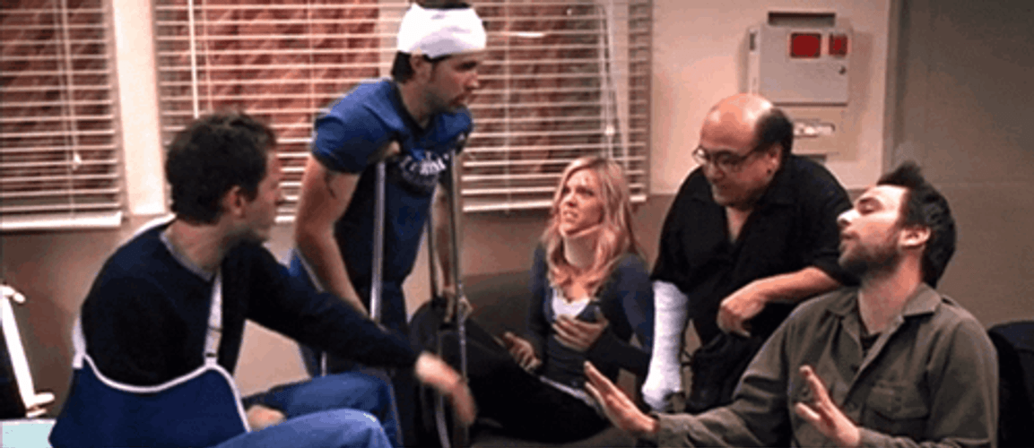 Frank Reynolds Talking To Friends GIF