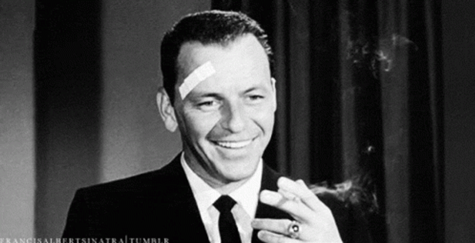 Frank Sinatra Smoking GIF