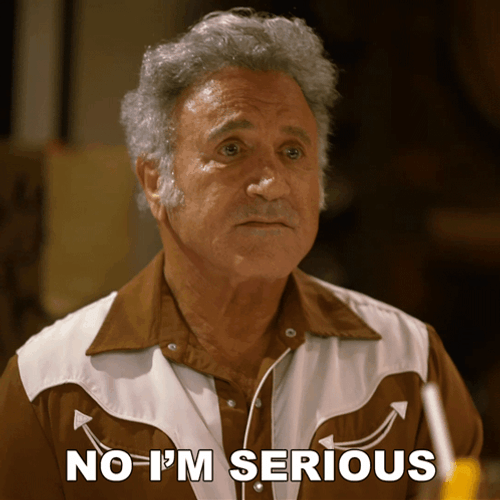 Frank Stallone No Im Serious GIF