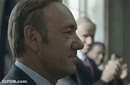 Frank Underwood Quiet Shared Disdain GIF