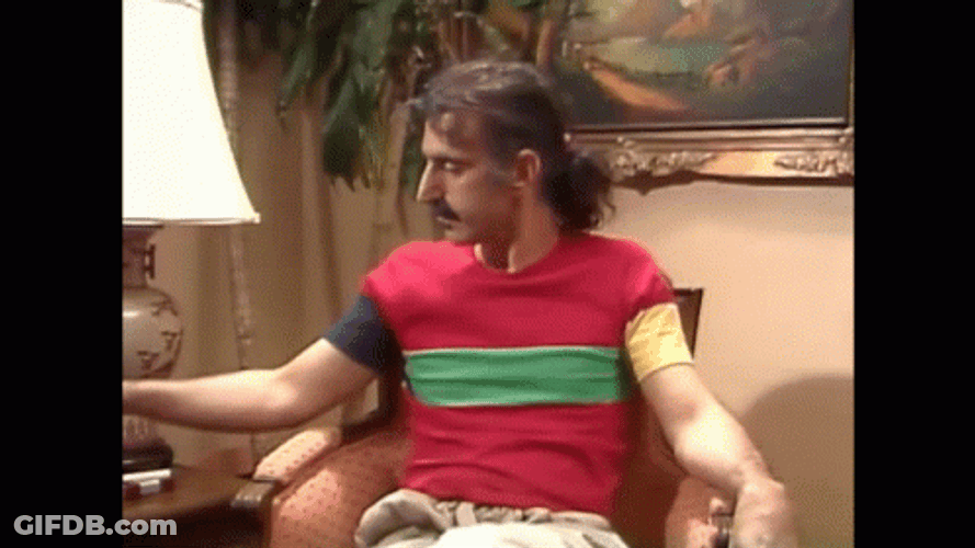 Frank Zappa Coffee Break Interview GIF