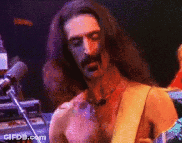 Frank Zappa Rock And Roll Concert GIF