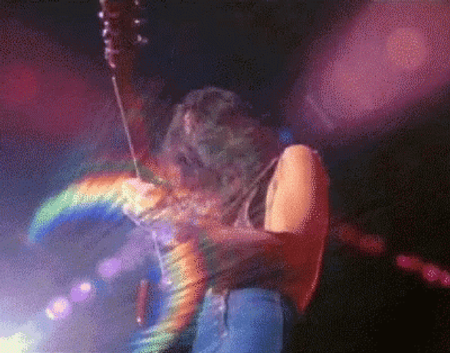 Frank Zappa Rock Concert Guitar GIF