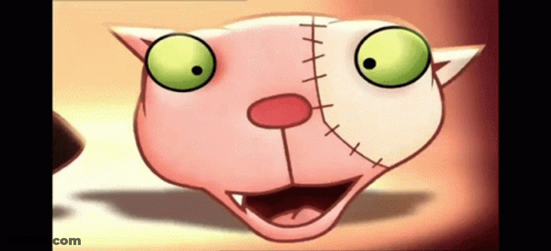 Frankenstein Cat Animated Art GIF