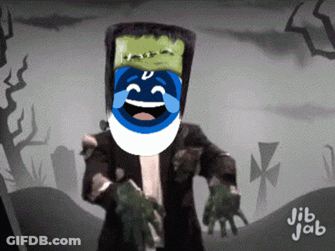 Frankenstein Monster Dancing Face Swap GIF