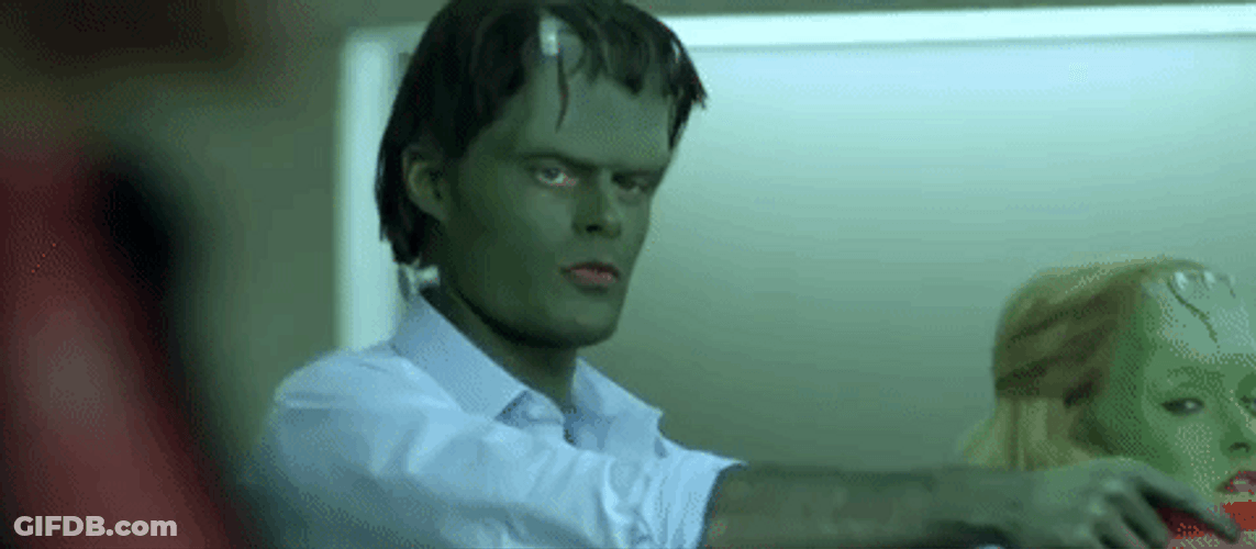 Frankenstein Monster Slow Motion SNL GIF