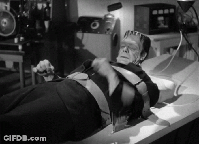 Frankenstein Monster Trying To Escape GIF
