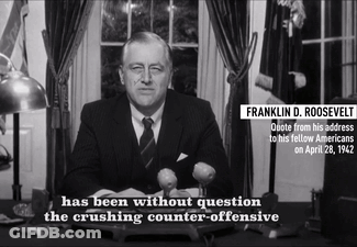 Franklin D. Roosevelt Address Quote GIF