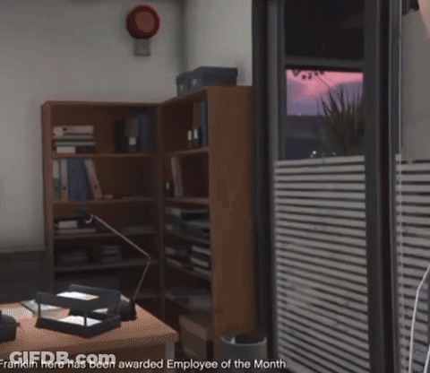 Franklin Has Been Awarded Employee Of The Month GIF