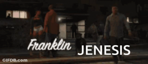 Franklin Jenesis Poster People Walking Night GIF