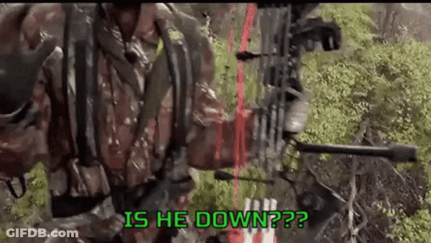 Frantic Hunting Man Over Excited GIF