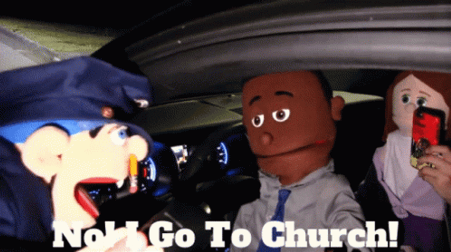 Frantic Puppet I Go To Church GIF