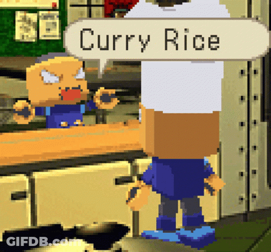 Frantic Servbot Curry Rice GIF