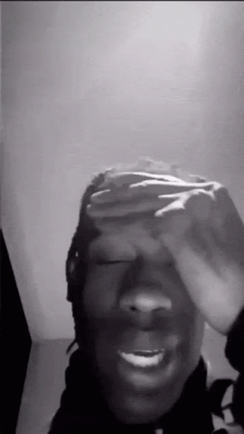 Frantic Travis Scott Praying Meme GIF