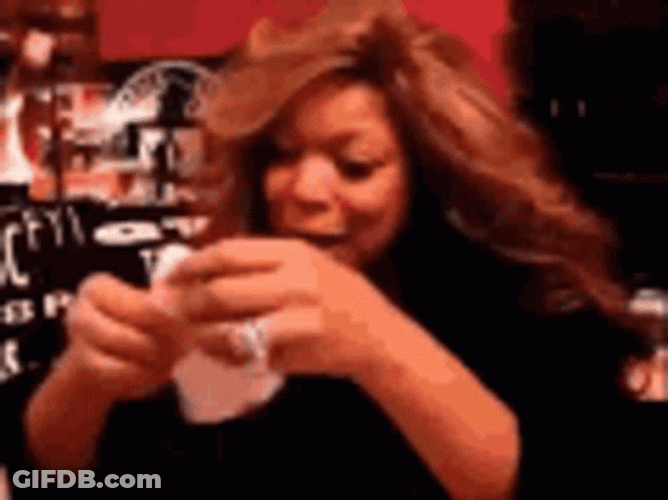 Frantic Wendy Williams Taking Medicine GIF
