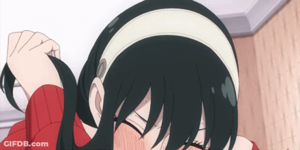 Frantic Yor Slapping Loid Forger GIF