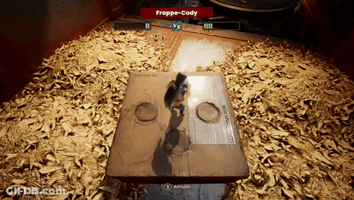 Frappe-Cody Playing Video Game Against Another GIF
