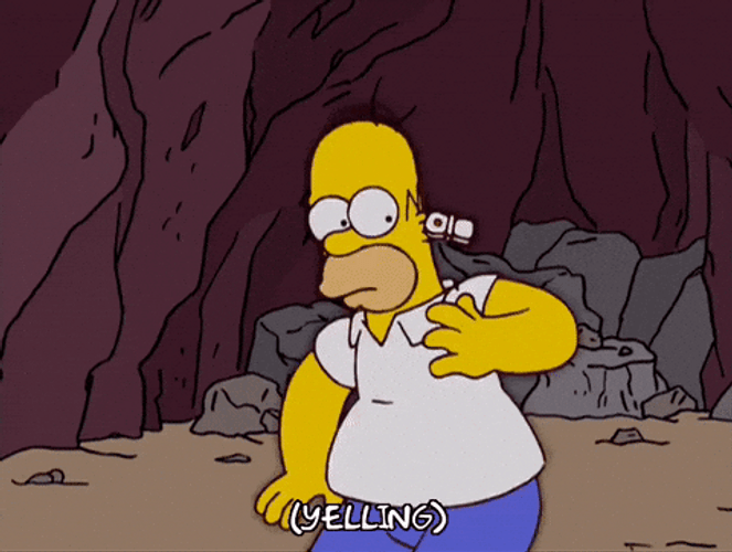 Frazzled Homer Simpson GIF