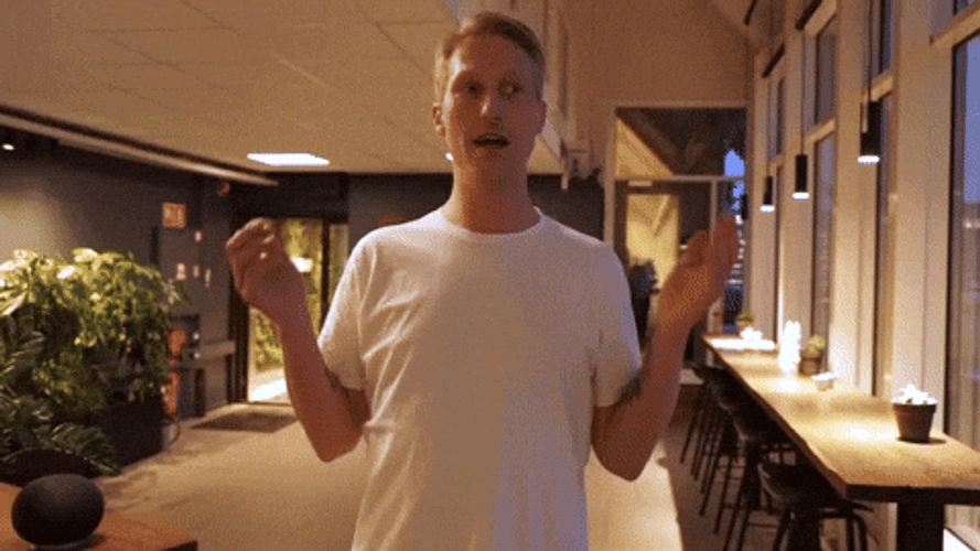 Frazzled Man Alone At His Home GIF