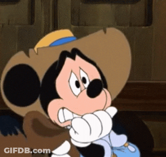 Frazzled Mickey Mouse GIF