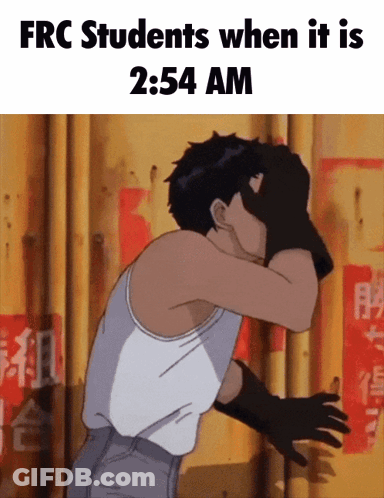 FRC Students Covering Face At 2:54 AM GIF