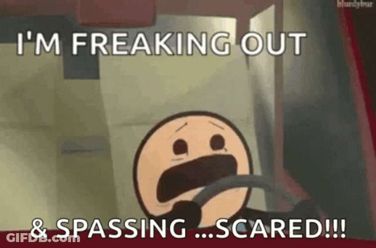 Freaking Out While Driving GIF