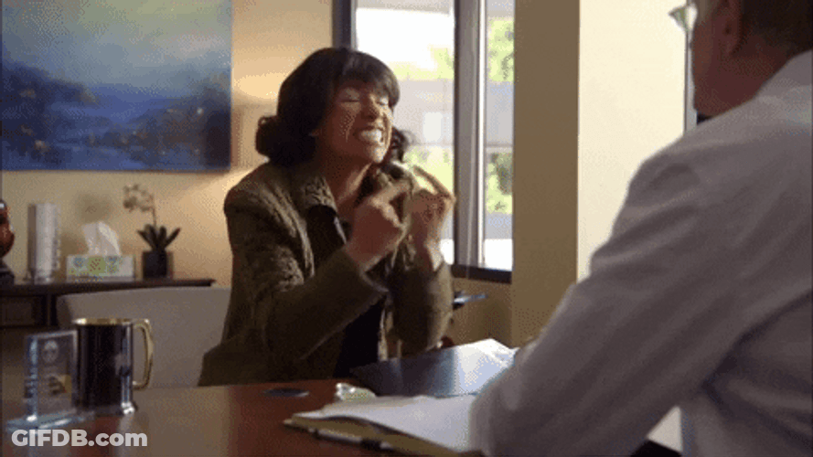 Freaking Out Woman Mental Breakdown GIF