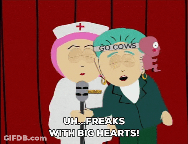 Freaks With Big Heart South Park GIF