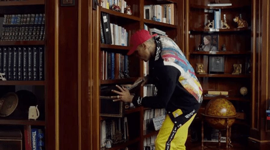 Freaky Friday Chris Brown Holding Gun GIF