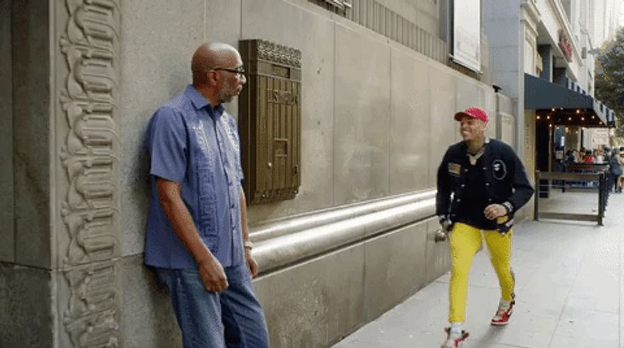 Freaky Friday Happy Chris Brown GIF
