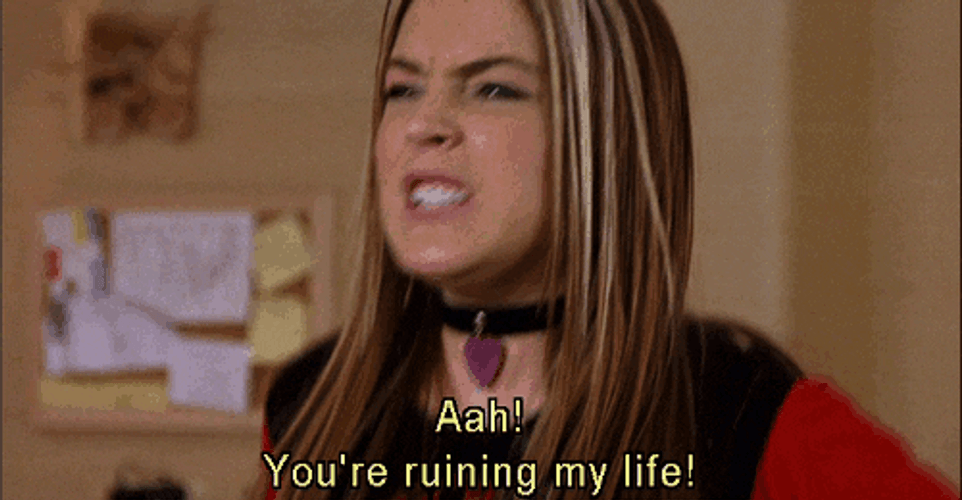 Freaky Friday Lindsay Lohan Angry Scream GIF