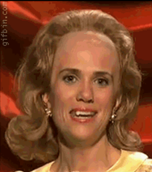 Freaky Lady Kristen Wiig SNL GIF