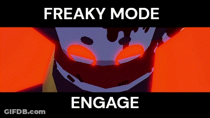 Freaky Mode Engage Cartoon Character GIF