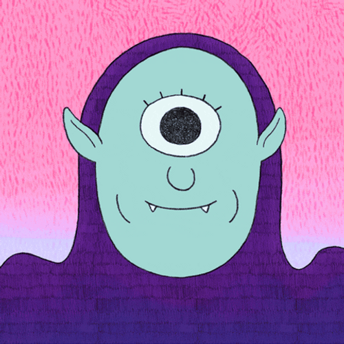Freaky One Eyed Monster Loop GIF