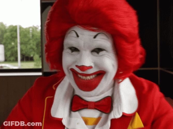 Freaky Ronald Mcdonald GIF