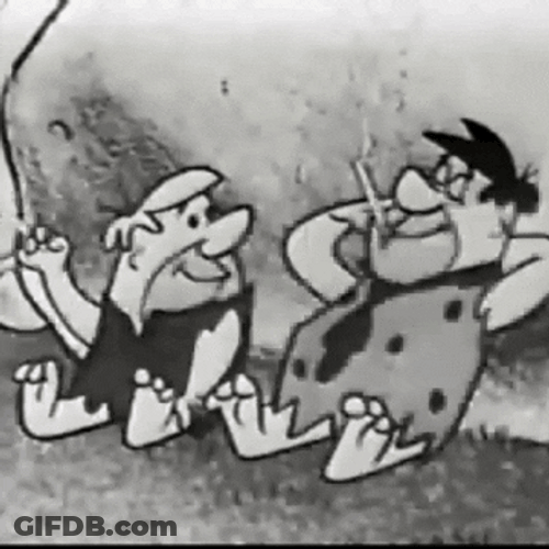 Fred Flintstone Smoking Bad Lungs GIF