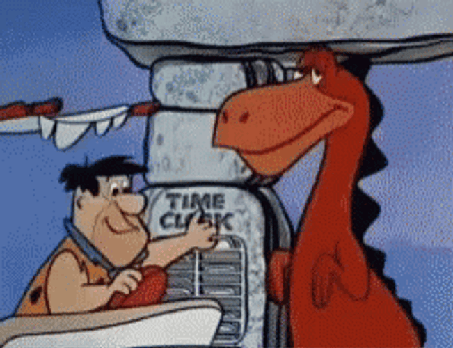 Fred Flintstone Timesheet Meme GIF