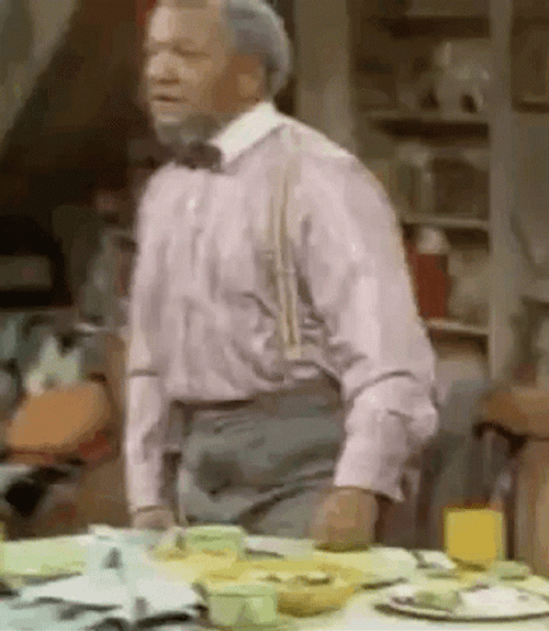 Fred Sanford Ready To Fight GIF