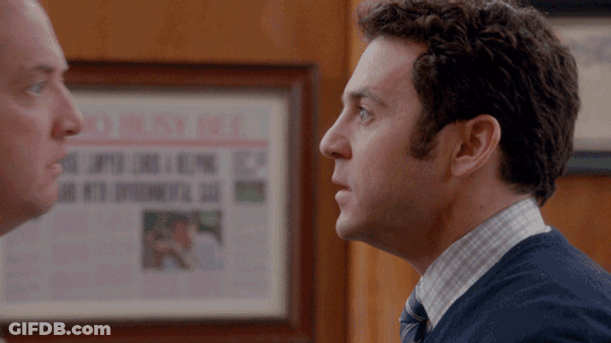 Fred Savage Face Off With Steve Little GIF