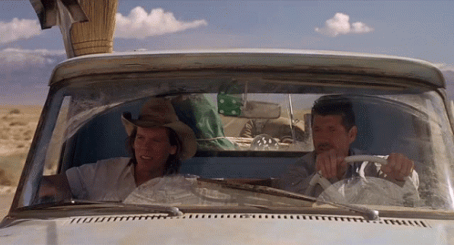 Fred Ward Driving The Car GIF