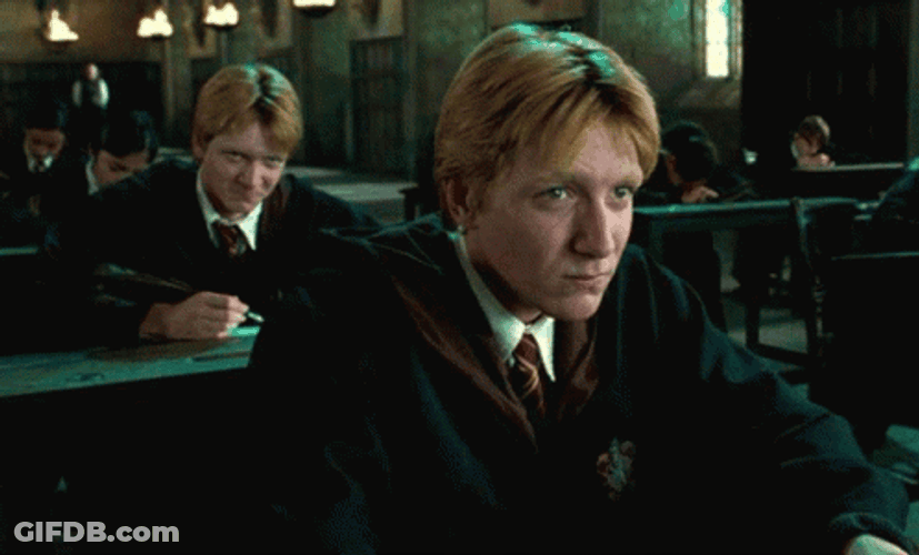 Fred Weasley Angry Face GIF