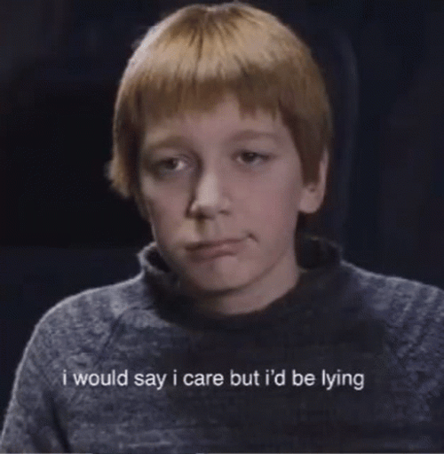Fred Weasley I Would Say I Care GIF