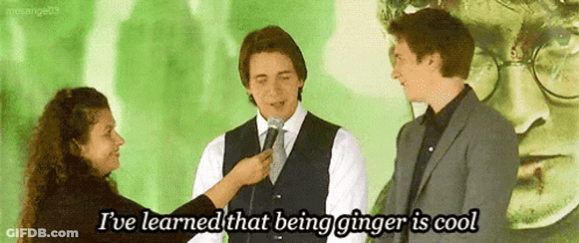 Fred Weasley Ive Learned Ginger Is Cool GIF