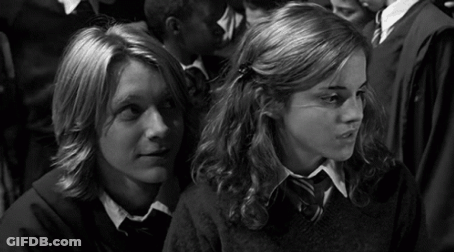Fred Weasley Staring At Hermione GIF