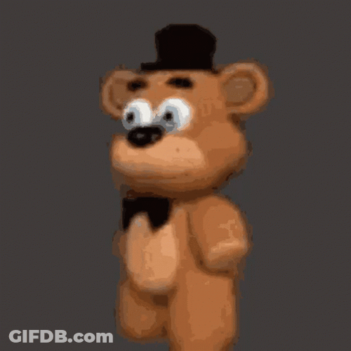 Fredbear Dancing Black Tie GIF
