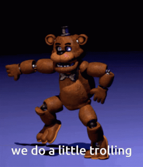 Fredbear Dancing Freddy Trolling GIF