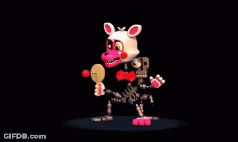 Fredbear Dancing Mangle Ping Pong GIF